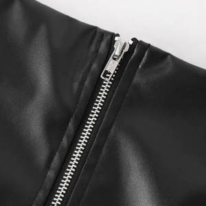 Elegante Falda de Cuero para Mujer con Diseño de Cintura Alta, Forro Interior Suave y Ajuste Cómodo para Uso Casual y de Fiesta - Product Image 5