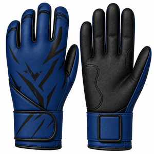 Dernier design, gants de frappe de baseball professionnels personnalisés avec logos, fermeture auto-agrippante, cuir respirant, paume antidérapante, ambidextres - Product Image 2