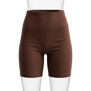 Shorts de compression sans couture en tricot color block taille haute pour hommes, grande taille, décontractés, sportifs, avec taille élastique et boutons en spandex - Product Image 1