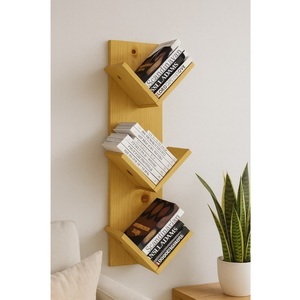 Étagères murales en bois minimalistes, organisateur de rangement flottant simple pour petits espaces, chambre, salon, bureau, cuisine - Product Image 5