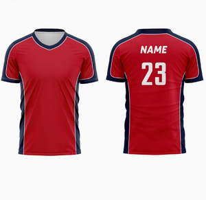 เสื้อฟุตบอลย้อนยุคแบบยูนิเซ็กซ์ คอวี ทรงโปโล ผ้าโพลีเอสเตอร์ 100% น้ำหนักเบา แห้งเร็ว ระบายอากาศได้ดี - Product Image 4