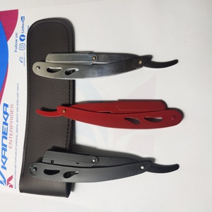 Soporte plegable Manual de Metal con logotipo personalizado para peluquero, afeitadora profesional de borde recto - Product Image 6