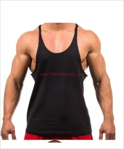 Singlet Stringer d'haltérophilie uni pour hommes Muscle Y Back Tank Top avec votre design personnalisé, étiquettes, étiquettes, respirant