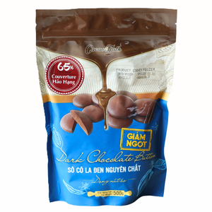 Chocolat Pur de Qualité Supérieure 65% Cacao Vente en Gros Expédition Mondiale HALAL OEM/ODM Bouton de Cacao Chocolat Noir Véritable 1KG Biscuits - Product Image 1