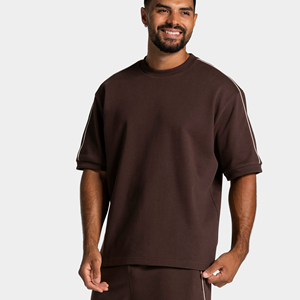 Camisetas de Hombre de Alta Calidad, Corte Ajustado, 100% Poliéster, Cuello Redondo, Logotipo Personalizado, Transpirables, Color Sólido, Tejido Liso - Product Image 5