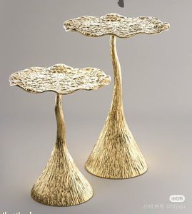 Modern Metal End <b>Table</b> Round Top Side <b>Table</b> Designer Pedestal Base Coffee <b>Table</b> for Living Room Hotel Cafe Use - Product Image 2