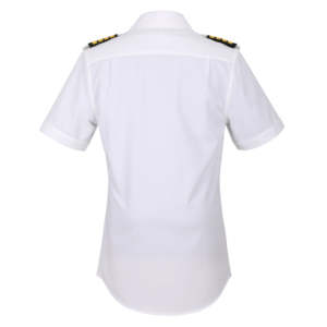Chemise de pilote en spandex quatre directions, uniforme d'aviation, chemise d'uniforme de steward de ligne aérienne, disponible en stock et prête à être expédiée - Product Image 5