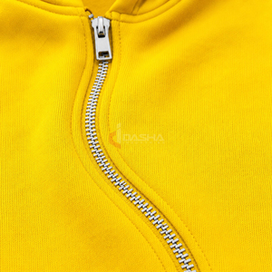 Sweat à capuche personnalisé pour homme, style streetwear, fermeture éclair zig-zag, coton, coupe ample, entièrement zippé, broderie, OEM, vente en gros - Product Image 4