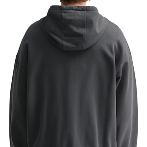 Sweats à capuche zippés pour hommes personnalisés, 100% coton, polaire épais, coupe ample, épaules tombantes, coupe régulière, poche unie, vêtements d'hiver, streetwear - Product Image 4
