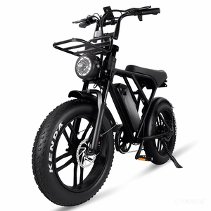 Vélo de montagne électrique tout-terrain sportif V8pro avec pneus larges de 20*4 pouces, moteur sans balais, suspension double, batterie lithium 48V, haute vitesse, style vintage - Product Image 3