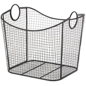 Modern Metal Wire <b>Storage</b> <b>Basket</b> <b>Rectangle</b> With Handles For Multi Purpose Neatening - Product Image 1