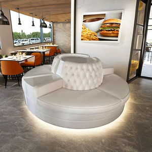 Canapé de restaurant rond personnalisé et ajustable, style moderne rétro, pour salle à manger, chambre, hôtel, salle de sport, hôpital, centre commercial - Product Image 1