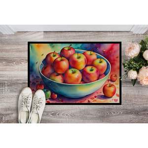 Colorful Apples Non-Slip Indoor/<b>Outdoor</b> Doormat 24H X 36W Low Pile Washable Front Door <b>Mat</b> for Entryway - Product Image 2