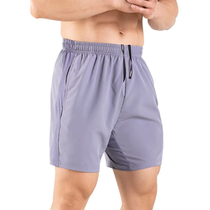 Pantalones Cortos Deportivos para Hombre, Tejidos, Ligeros, Transpirables, Ecológicos, de Poliéster/Algodón, Sólidos, Casuales, para Gimnasio - Product Image 1