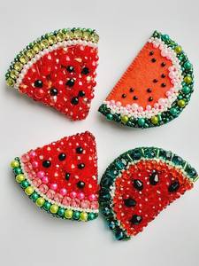 Handmade Embroidered Beaded Brooch Elegant Fashion Pin <b>for</b> Coats <b>Hats</b> and Bags Unisex <b>Wedding</b> - Product Image 5