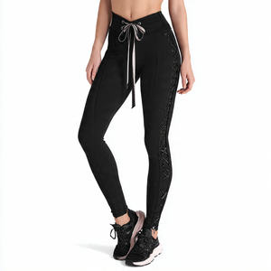 Leggings Deportivos de Compresión para Mujer con Cordón en la Cintura, Pantalones Ajustados para Entrenamiento, Ropa Deportiva para Mujer, Leggings de Capa Base - Product Image 4