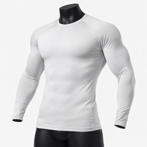 <b>Men's</b> Sports <b>Base</b> <b>Layer</b> Compression Shirt Gym Running Wear OEM Custom Bulk Supply Low MOQ - Product Image 3