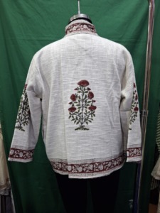Elegant <b>Summer</b> <b>Jacket</b> Casual Festive <b>Jacket</b> Artisan Crafted Hand Block Print Floral Cotton <b>Jacket</b> for <b>Women</b> Handmade Indian - Product Image 6
