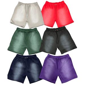 Pantalones Cortos Desgastados para Hombre, de Alta Calidad, Personalizados, con Lavado Ácido, 100% Algodón, Estilo Vintage, con Cordones, para Verano, Moda Urbana - Product Image 3