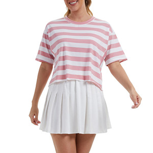 High Quality Custom Design Polyester Cotton Blend Women's <b>Crop</b> <b>T</b>-<b>shirts</b> Custom logo Graphic Women Soft Slim <b>Fit</b> <b>t</b> <b>Shirt</b> Women - Product Image 3