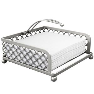Elegante cesta para servilletas de hierro para decoración de mesa contemporánea que ofrece un diseño compacto y una función práctica - Product Image 2