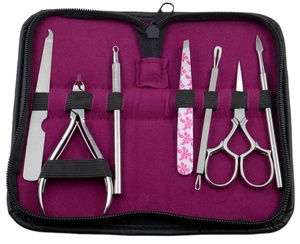 Manicure Kit <b>Nail</b> Tools <b>Set</b> of 7 Pieces With <b>Nail</b> Nipper Clipper Tweezer Cuticle Scissors Manicure Kit - Product Image 3