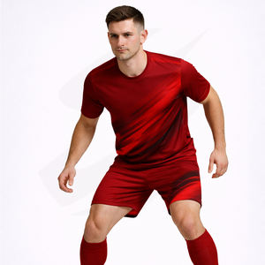 Uniforme de Fútbol Personalizado para Equipos, Camiseta de Fútbol de Malla de Poliéster, Sublimación por Transferencia de Calor, MOQ Bajo, Fábrica OEM - Product Image 2