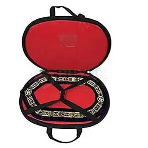 Delantales de masonería de cuero bordados, hechos a mano, ajustables, de lujo, lavables, con broche de seguridad, personalizables, de diseño único y premium. - Product Image 5