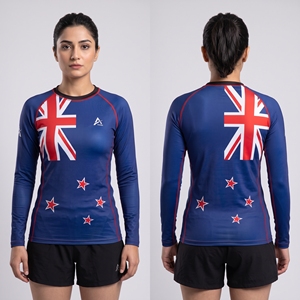 Maillot de sport personnalisé pour femme à manches longues, séchage rapide, respirant, par sublimation, pour volleyball, course à pied, uniforme d'équipe, Australie, OEM - Product Image 4