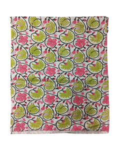 Ensemble de couette en coton à motif floral, matelassé à la main, design classique, pour une utilisation toute l'année, style plié - Product Image 3