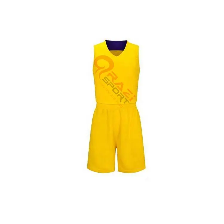 Razi Sports Best Quality Sleeveless Men's Short And Sweatshirts Basketball Jerseys Stitching Design 100% Polyester Basketball