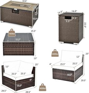 Vente en gros de meubles modernes en osier Vietnam pour centres de villégiature hôtels espaces extérieurs y compris salon cour entrepôt - Product Image 3