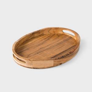 Collection de bols Nature Craft, ensemble de bols de service rectangulaires en bois poli, design classique fait main, bois massif, vaisselle écologique - Product Image 2
