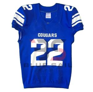 Uniformes de football américain de sublimation personnalisés de haute qualité avec logo d'équipe respirant et léger - Product Image 1