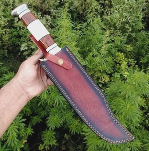 Custom OEM DIY Handmade Industrial Grade Camping Hunting Bowie <b>Knife</b> Clip Point Straight Carbon Steel 3mm <b>Bone</b>+Wood <b>Handle</b> - Product Image 6