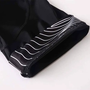 Ensemble de cyclisme pour hommes : Maillot à manches courtes et salopette avec fermeture éclair intégrale, design color block, anti-humidité et respirant - Product Image 5
