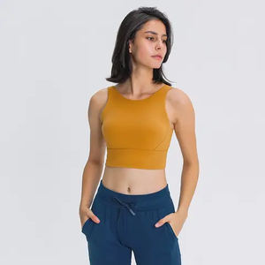 Sujetador deportivo blanco acolchado ligero de talla grande con logo personalizado para mujer - Venta al por mayor OEM para fitness y deportes para chicas - Product Image 6