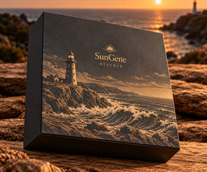 Caja de Embalaje Rígida Personalizada para Botella de Whisky Amber Coast y Vasos con Tapa y Base - Product Image 5