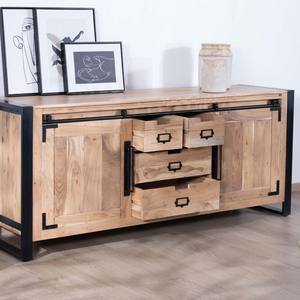 Buffet de salle à manger industriel Vandana Autumn Craft en métal et bois, 190 cm, Montréal - Product Image 2