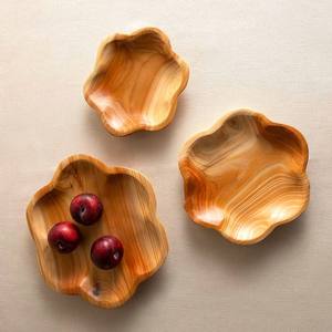 Eco-Friendly Dark Brown Wooden Charger Plate for Wedding Hotel & Restaurant Use Customized Color/Size Classic Style - Product Image 5