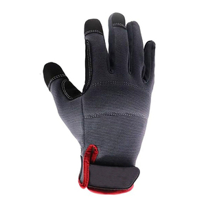 Yellow <b>Synthetic</b> <b>Leather</b> Work Gloves Abrasion Resistant Lightweight Safety Gloves Industrial Construction Utility Protective Glo - Product Image 2