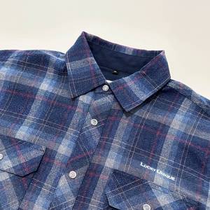 Chemise à carreaux en flanelle brossée pour homme, avec poches, manches ajustables, idéale pour l'hiver - Product Image 4