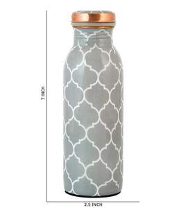 Botella de Agua de Cobre Puro de Color Gris con Diseño Blanco, Muy Atractiva, para Regalos Empresariales, Compre Directamente del Proveedor - Product Image 3