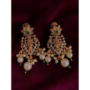 Sangeetha Jewellers 92,5 Conjunto de joyería fina de plata Nakshi Kante Collar con piedras CZ 45,3G - Product Image 1