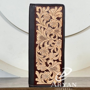Nuevo Estuche para Joyas de Cuero Vacuno Repujado, Estuche de Viaje de Cuero Vacuno Genuino con Terciopelo, Organizador de Joyas para Mujer - Product Image 1