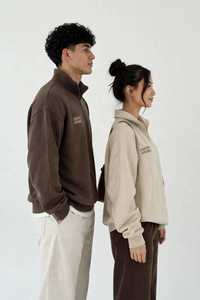 เสื้อสเวตเชิ้ตแบบซิปครึ่งตัว Unisex จาก Oneten Apparel ผ้าฝ้าย 100% ทรงหลวม สวมใส่สบาย เหมาะสำหรับฤดูใบไม้ร่วง - Product Image 3