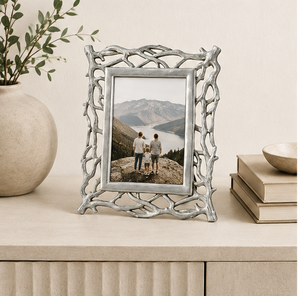 Wholesale Luxury Silver Metal Photo Frame Handmade <b>Twig</b> Branch Design Aluminum Picture Frame <b>For</b> Nordic Home <b>Decoration</b> & Table - Product Image 5