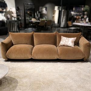 Sofá Seccional de Madera Marandi de 3 Plazas, Estilo Zen Asiático de Lujo, para Sala de Estar, Asientos Cómodos, Hecho a Mano - Product Image 2