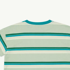 เสื้อยืดคอกลมแขนสั้น / ดีไซน์ลายทางเย็บตะเข็บทนทาน คอลเลคชั่นฤดูร้อนลำลอง สวมใส่สบายสำหรับเด็กผู้ชาย ชุดฤดูร้อน - Product Image 5