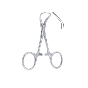 Pinza para toallas Backhaus premium con soporte para tubos - Pinza quirúrgica de acero inoxidable para paños quirúrgicos y tubos de succión - Product Image 3